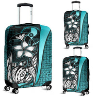 Yap Micronesian Luggage Covers Turquoise - Turtle With Hook Turquoise - Polynesian Pride