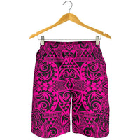 Polynesian Kakau Turtle Pink Men's Short - Polynesian Pride