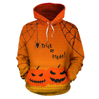Halloween All Over Hoodie Trick Or Treat - Polynesian Pride