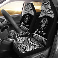 Niue Polynesian Custom Personalised Car Seat Covers - Pride White Version Universal Fit White - Polynesian Pride