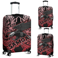Samoa Polynesian Luggage Covers - Eagle Tribal Pattern Red Red - Polynesian Pride