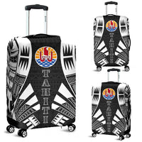 Tahiti Luggage Cover - Polynesian Tattoo Black Black - Polynesian Pride