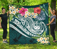 Samoa Polynesian Premium Quilt - Summer Plumeria - Polynesian Pride