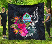 Guam Polynesian Premium Quilt - Tropical Flower - Polynesian Pride