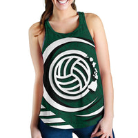 Polynesian Hawaii Women's Racerback Tank - Volleyball Hawaii Map - Polynesian Pride