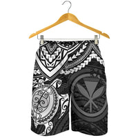 Polynesian Hawaii Short (Men) - White Turtle - Polynesian Pride