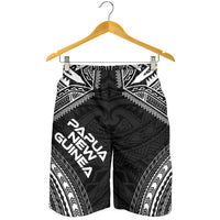 Papua New Guinea Men's Shorts - Polynesian Chief Black Version - Polynesian Pride