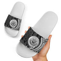 Federated States of Micronesia Slide Sandals - Wings Style White - Polynesian Pride