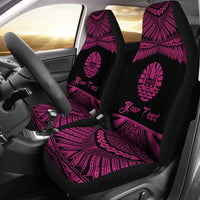Tahiti Polynesian Custom Personalised Car Seat Covers - Pride Pink Version Universal Fit Pink - Polynesian Pride