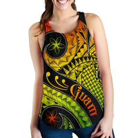 Guam Women's Racerback Tank - Guam Polynesian Decorative Patterns - Polynesian Pride