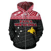 Papua New Guinea All Over Zip up Hoodie Polynesian Hoodie Style - Polynesian Pride