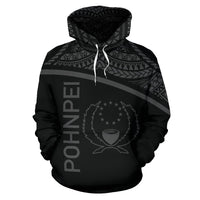 Pohnpei All Over Hoodie Micronesia Curve Style - Polynesian Pride