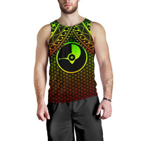 Polynesian Yap Men's Tank Top - Reggae Vintage Polynesian Patterns - Polynesian Pride