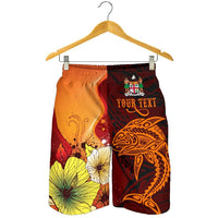Fiji Custom Personalised Men's Shorts - Tribal Tuna Fish - Polynesian Pride
