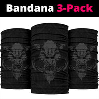 Hawaii Wild Boar Kamapua'a Polynesian Bandana 3-Pack - Grey - Polynesian Pride