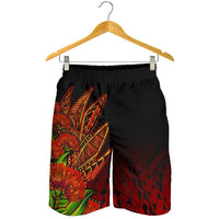 Polynesian Hawaii All Over Print Men's Shorts - Ohia Lehua - Polynesian Pride