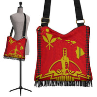 Hawaii King Boho Handbag Crossbody Boho Handbag - Hawaii King Boho Handbag - BN12 One Size Red - Polynesian Pride