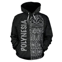 Polynesia Always In My Bones All Over Zip up Hoodie - Polynesian Pride