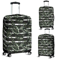 Tropical Line Patttern Luggage Cover White - Polynesian Pride