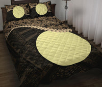 Palau Polynesian Quilt Bed Set Golden Coconut - Polynesian Pride