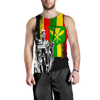 Hawaii King KanaKa Maoli Flag Men's Tank Top - Polynesian Pride