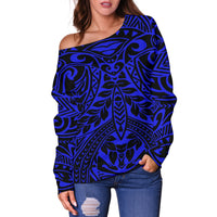 Polynesian Women's Off Shoulder Sweater 17 - Polynesian Pride