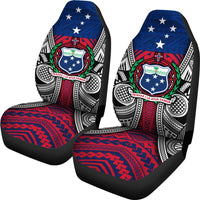 Samoa Car Seat Covers - Samoa Flag Coat Of Arms - A0 - Polynesian Pride