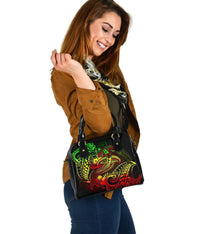 Samoa Shoulder Handbag - Reggae Shark Polynesian Tattoo One Size Reggae - Polynesian Pride