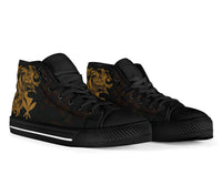 Polynesian Hawaii High Top Shoes - Kanaka Maoli Gold Turtle - Polynesian Pride