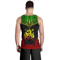 Norfolk Island Men's Tank Top - Polynesian Chief Reggae Version - Polynesian Pride