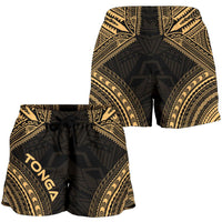 Tonga Women's Shorts - Polynesian Chief Gold Version - Polynesian Pride