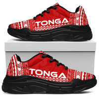 Tonga Chunky Sneakers - Polynesian Chief Flag Version - Polynesian Pride