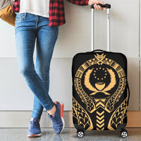 Pohnpei Luggage Cover - Micronesian Tribal Gold - Polynesian Pride