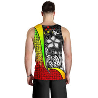 Kosrae Micronesia Men's Tank Top Reggae - Turtle With Hook - Polynesian Pride