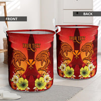 Hawaii Custom Personalised Laundry Baskets - Tribal Tuna Fish - Polynesian Pride