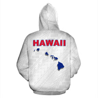 Hawaii Map Polynesian Hoodie - Polynesian Pride