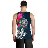 American Samoa Men's Tank Top - Polynesian Hibiscus with Summer Vibes - Polynesian Pride