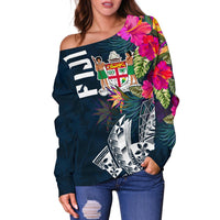 Fiji Women's Off Shoulder Sweater - Fiji Summer Vibes - Polynesian Pride