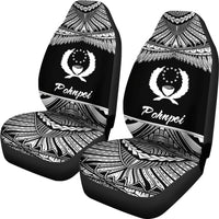 Pohnpei Polynesian Car Seat Covers - Pride White Version - Polynesian Pride