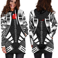 Wallis And Futuna Hoodie Dress - Polynesian Tattoo Black - Polynesian Pride