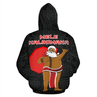 Polynesian Kakau Santa Mele Kalikimaka Hawaii Hoodie - Polynesian Pride