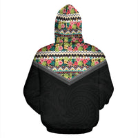 Hawaiian Pattern Vintage Hoodie 12 - Polynesian Pride