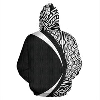 Polynesian Basic White Hoodie Circle Style - Polynesian Pride