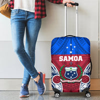 Samoa Polynesian Luggage Covers - Samoan Pattern With Seal - Polynesian Pride