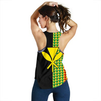 Hawaii Kakau Kanaka Maoli Women's Tank Top The Half - Polynesian Pride