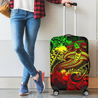 Papua New Guinea Luggage Covers - Reggae Shark Polynesian Tattoo Reggae - Polynesian Pride