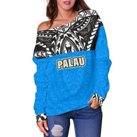 Palau Women's Off Shoulder Sweater - Polynesian Design - Polynesian Pride