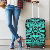 Polynesian Seamless Turquoise Luggage Covers Turquoise - Polynesian Pride