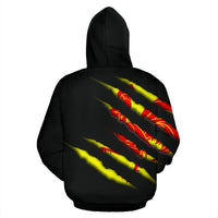 Wallonia All Over Zip up Hoodie Inside Me - Polynesian Pride