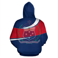 Samoa All Over Zip up Hoodie Century Style - Polynesian Pride